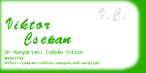 viktor csepan business card