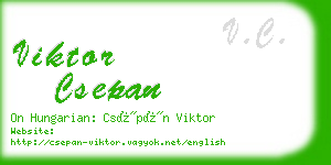 viktor csepan business card